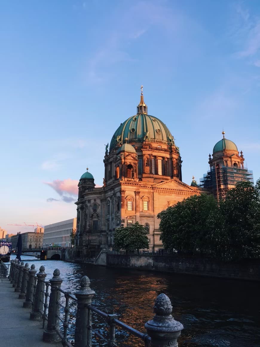 Berlin Cathedral and city skyline in Germany